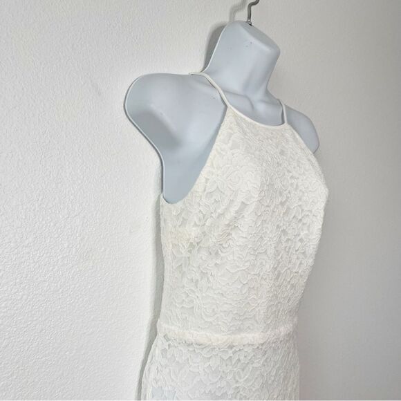 NEW Lulu's Ephemeral Allure Ivory Lace Maxi Wedding Bridal Dress Size Small - Picture 8 of 11